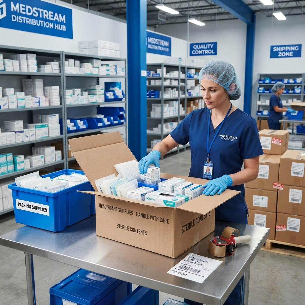 Packaging and logistics of medical supplies